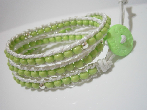Zelenkavý náramek (Wrap Bracelet) — foto 1
