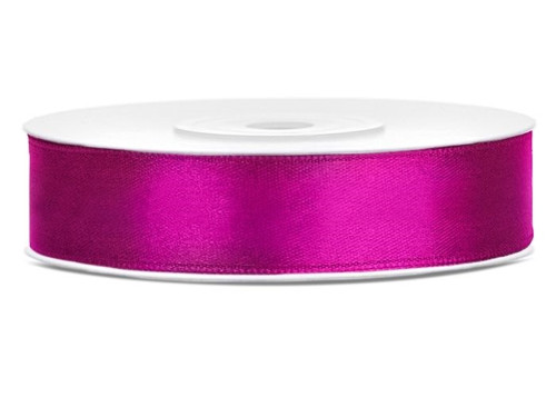 STUHA saténová 12 mm 25 m FUCHSIOVÁ