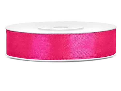 STUHA saténová 12 mm 25 m TMAVĚ RŮŽOVÁ