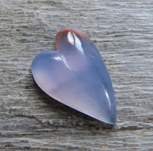 Modrý chalcedon Namibie, srdíčko č.3 — foto 1