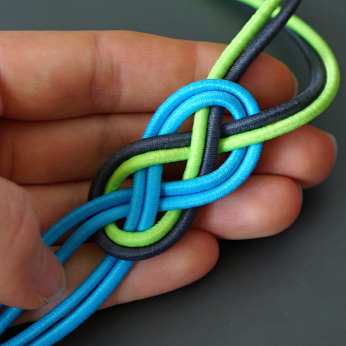 Cabeça com nó 3 colores