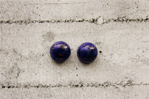 Lapis-lazuli kabošony 7mm/pár — foto 1