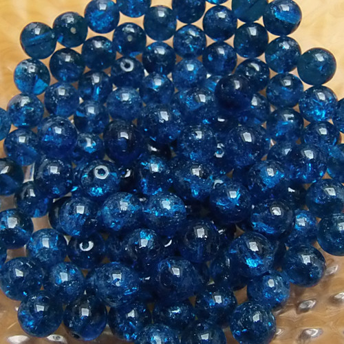 České praskané korálky - 8mm