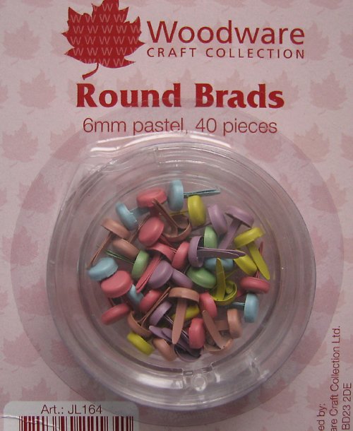 Pastel Round Brads -scrapbook — foto 1