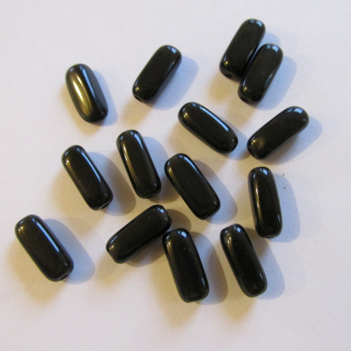Korálky kvádr 5x15mm plast 30ks