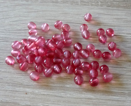Skleněná kulička 6mm - 55 ks — foto 1
