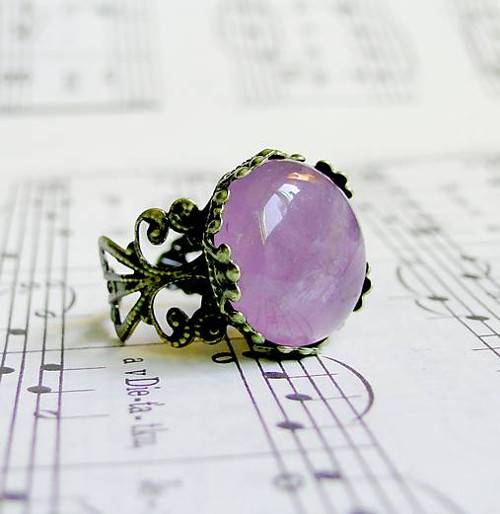Antique Amethyst / Prsten s ametystem — foto 1