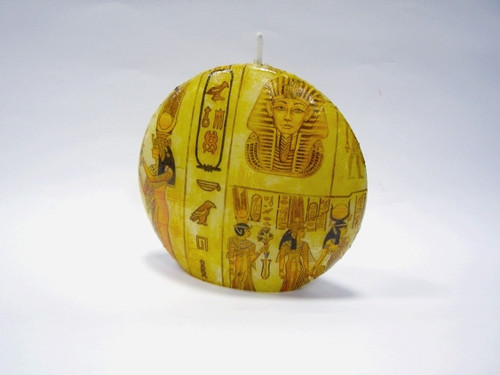 Svíčka z parafínového vosku - disk - Egypt