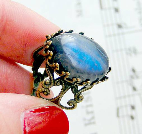 Vintage Labradorite / Prsten s labradoritem — foto 1