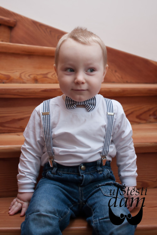 Dětské šle a motýlek Saily v dárkovém balení