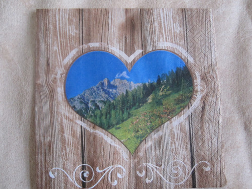 Ubrousek na decoupage Alpy — foto 1