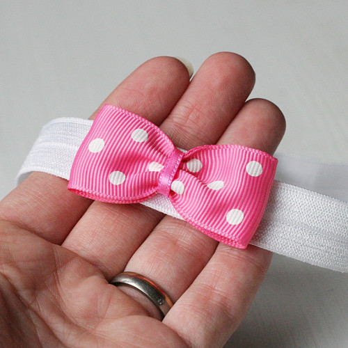 Čelenka pro newborn - puntíkatá — foto 1