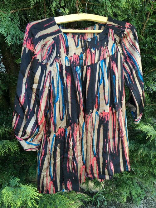 Vintage hedvábný top Bruuns Bazaar — foto 1