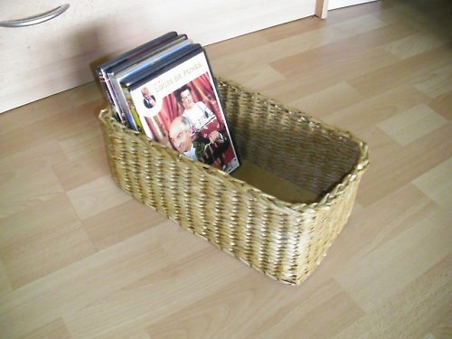 Pletený košík na DVD/CD — foto 1
