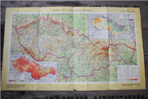 Mapa Československa (1964) — foto 1