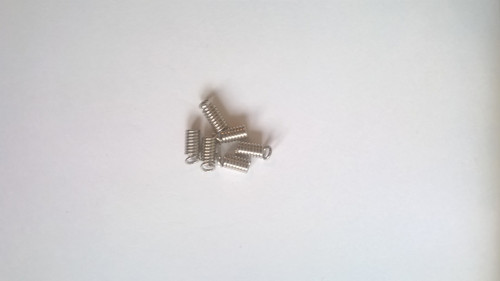 Koncovka na kůži "gunmetal"-3mm - 4ks