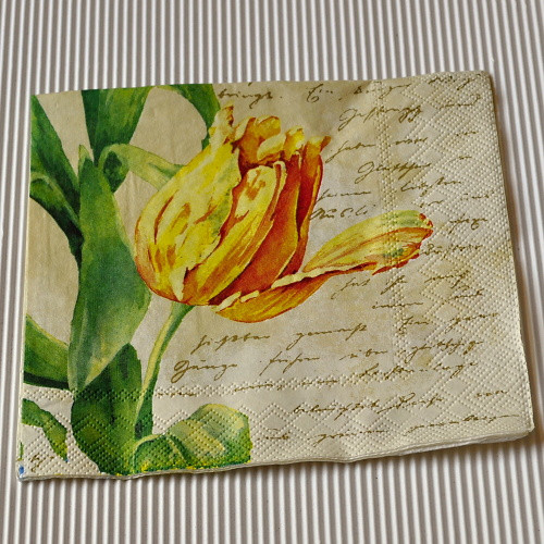 Ubrousek - Žlutý tulipán