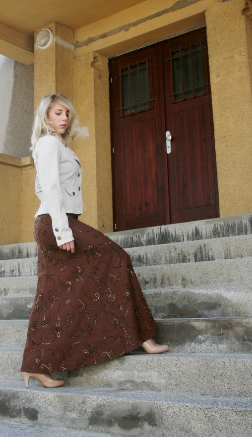 Dlouhá sukně vlněná — foto 1