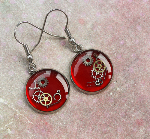 Earings /red/ — foto 1