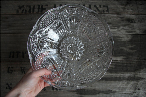 Křišťálová broušená mísa — foto 1
