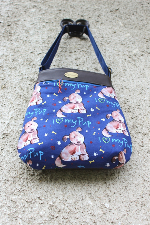 Crossbody kabelka Paw modrá — foto 1