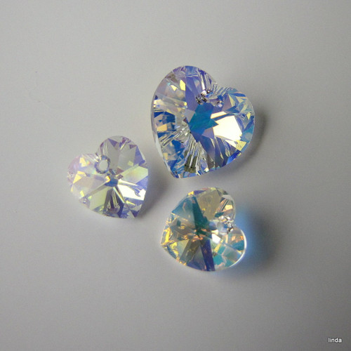 SWAROVSKI * ELEMENTS * Srdce sada * 3ks / bal — foto 1