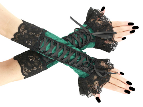 Dámské rukavice gothic sametové 0535C