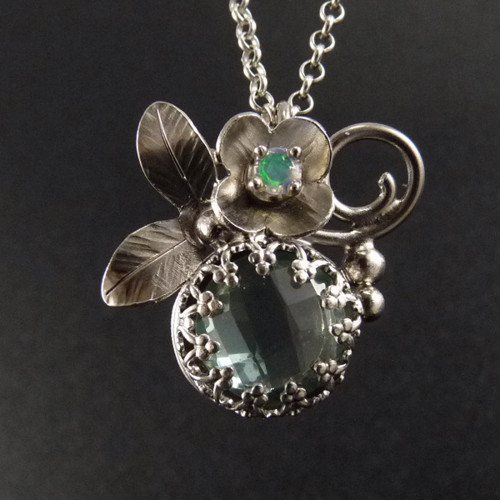 Opálový vílí čtyřlístek..amulet — foto 1