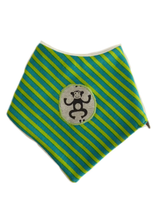 Dětský Šátek Na Krk-Úplet/Bambus Stripes Monkey — foto 1