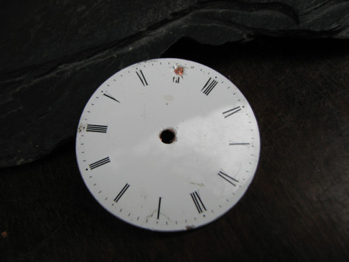 Smaltovaný ciferník 7 - materiál pro steampunk — foto 1