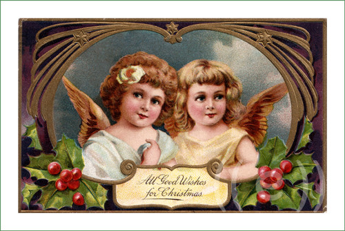 Vintage pohlednice (1) (látkový panel) — foto 1