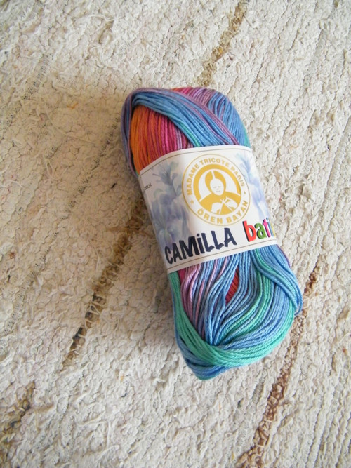 Háčkovací příze Camilla batik "duha"