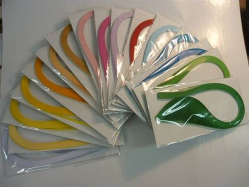Quilling-papírové proužky 100 ks, šířka 6 mm