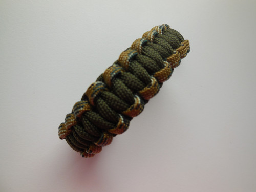 Paracord náramek - EDC - zelený — foto 1