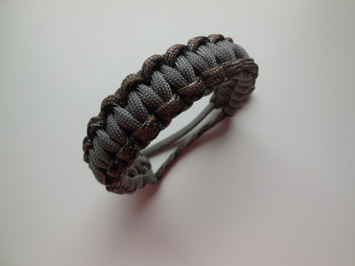 Paracord náramek - EDC - šedý — foto 1