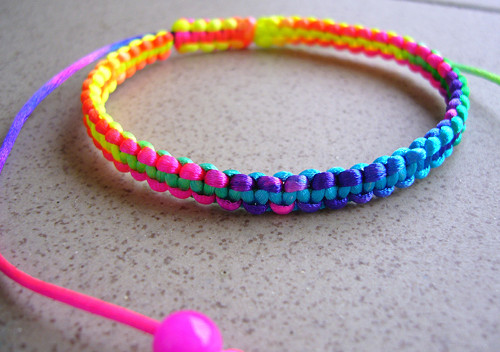 Neon náramek shamballa — foto 1
