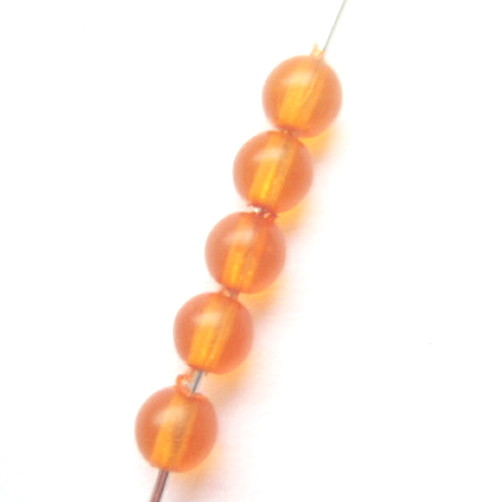 Korálky sklo 4mm/60ks — foto 1