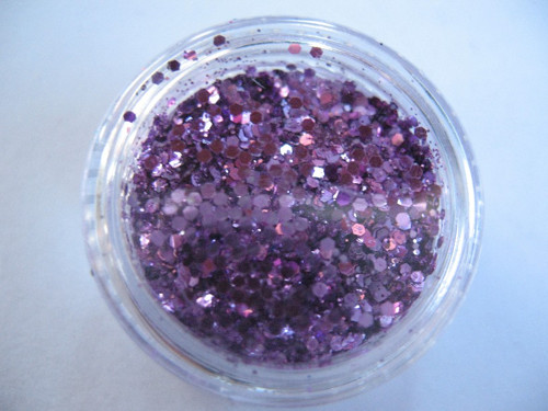 Mix glitrů a hologramů - fialové