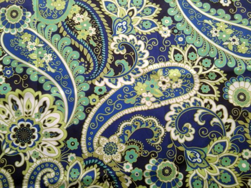 Zelenomodrý pasley ( 1ks 48 x 48 cm)