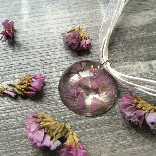 Náhrdelník Limonium růžová — foto 1