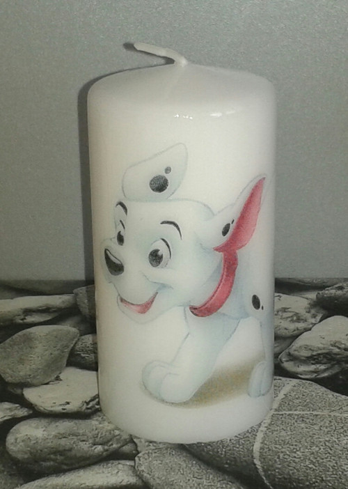 Svíčka s dalmatinem
