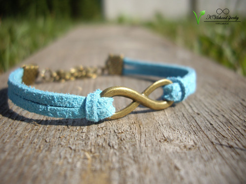 Simply blue & gold infinity *VEGAN* — foto 1