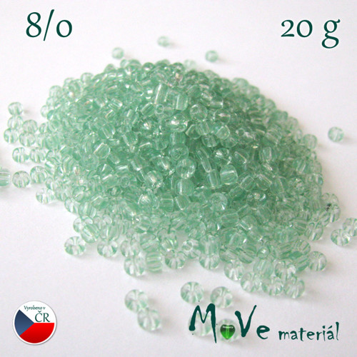 Český rokajl 8/0, 20g, mátový — foto 1