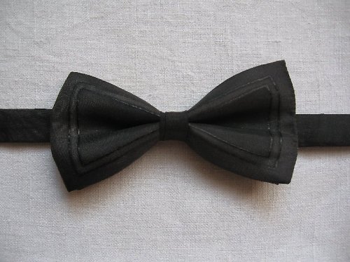Pánský motýlek - Černý elegán — foto 1