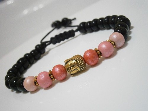 Náramek s Buddhou (macramé) - Unisex — foto 1