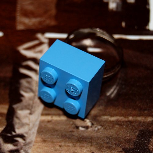 Světle modrý LEGO prsten — foto 1
