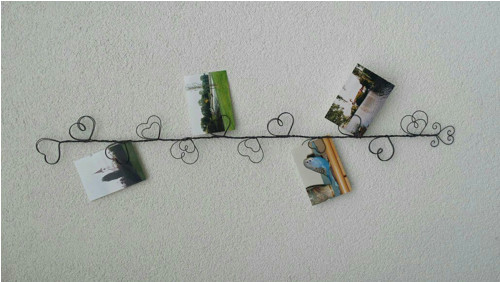 Závěsný držák na fotografie - srdce