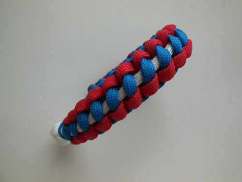 2v1 paracord náramek - Trikolora - EDC — foto 1