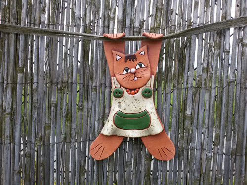 Kočička, zelená kapsička — foto 1
