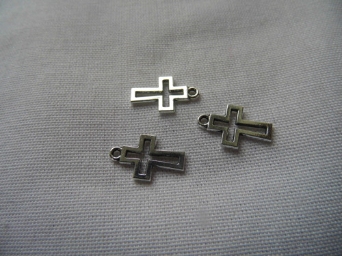 Přívěsek křížek - 3ks / 11x7mm/